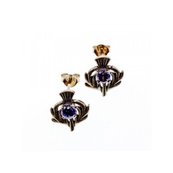 925 Sterling Silver Iolite Earrings