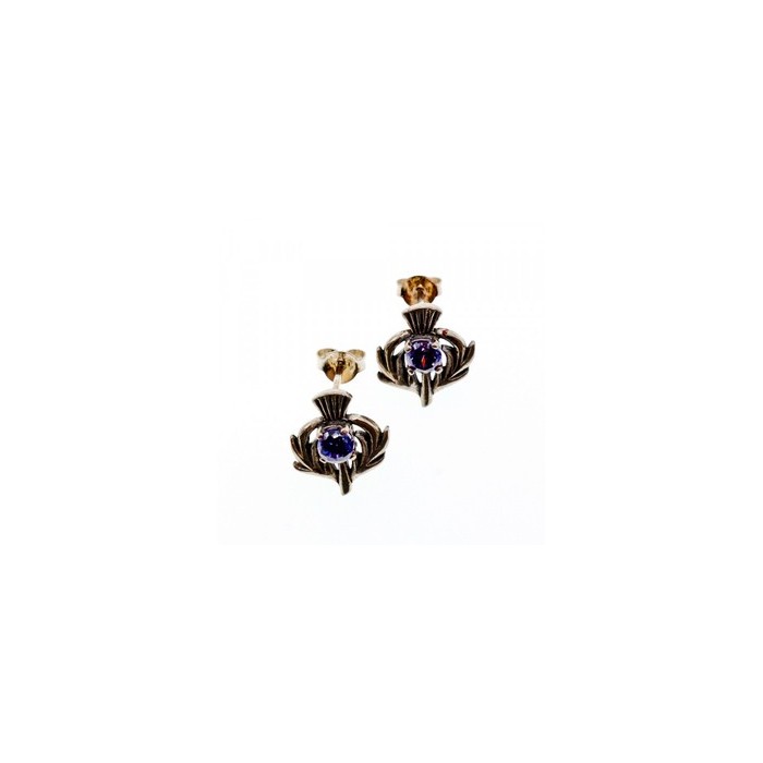 925 Sterling Silver Iolite Earrings