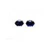 925 Sterling Silver Purple Iolite Stud Earrings