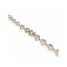925 STERLING SILVER GOLD PLATED TOPAZ BRACELET