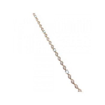 925 STERLING SILVER GOLD PLATED TOPAZ BRACELET