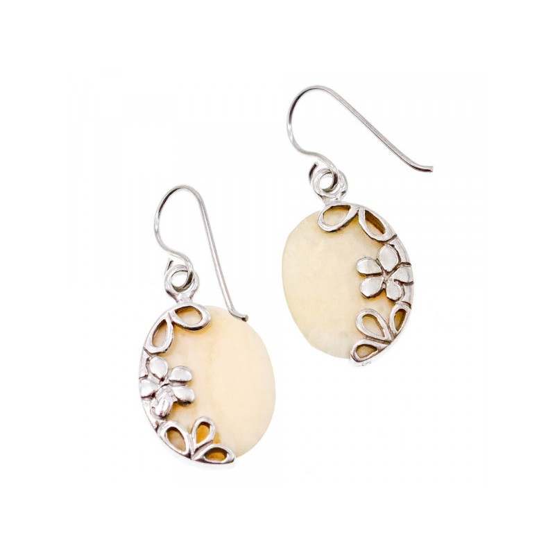 925 STERLING SILVER MOTHER OF PEARL EARRINGS