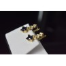 925 Sterling Silver Gold Plated Alpanite & CZ Earrings Turkey