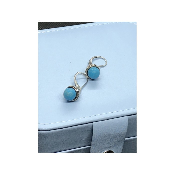 925 Sterling Silver Turquoise Earrings