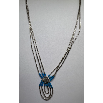 925 Sterling Silver Turquoise Necklace