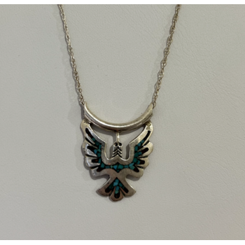 925 Sterling Silver Turquoise Necklace