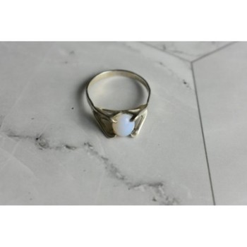 925 Sterling Silver Opal Ring Size 6.5