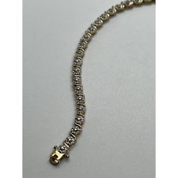 925 STERLING SILVER GOLD PLATED CHARM  BRACELET