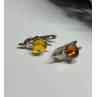 925 Sterling Silver Amber Earrings