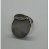 925 Sterling Silver Abalone Shell Ring Size 12
