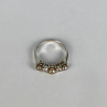 Avon 925 Sterling Silver Pearls & CZ Ring Size 7