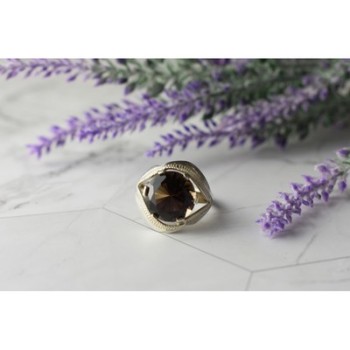 925 Sterling Silver Hessonite Ring Size 9