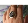 925 Sterling Silver Hessonite Ring Size 9