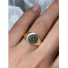 925 Sterling Silver Gold Plated Ring Size 7