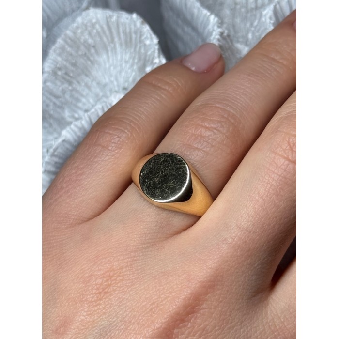 925 Sterling Silver Gold Plated Ring Size 7