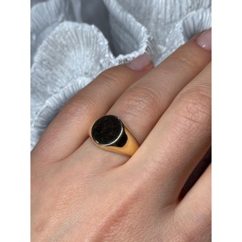 925 Sterling Silver Gold Plated Ring Size 7