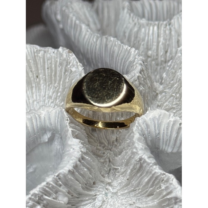 925 Sterling Silver Gold Plated Ring Size 7