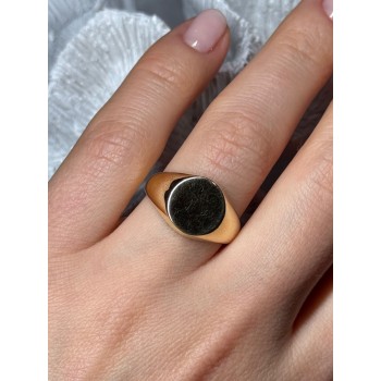 925 Sterling Silver Gold Plated Ring Size 7