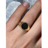 925 Sterling Silver Gold Plated Ring Size 7