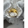 925 Sterling Silver Gold Plated Ring Size 7