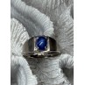 Men's 925 Sterling Silver Star Sapphire Ring Size 10