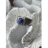 Men's 925 Sterling Silver Star Sapphire Ring Size 10