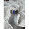 Men's 925 Sterling Silver Star Sapphire Ring Size 10
