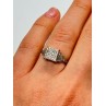 925 Sterling Silver CZ Ring Size 6