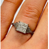 925 Sterling Silver CZ Ring Size 6