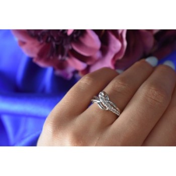 925 Sterling Silver White/colorless Spinel Ring Size 6.5