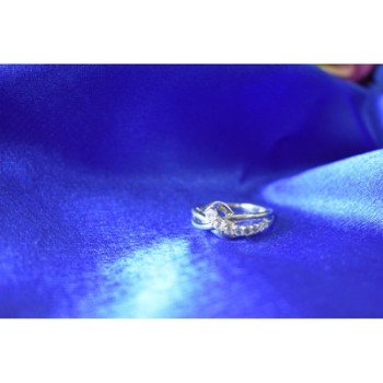 925 Sterling Silver White/colorless Spinel Ring Size 6.5