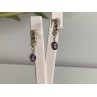 Vintage 925 Sterling Silver Tourmaline Earrings