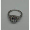 925 Sterling Silver CZ Ring Size 9.5