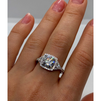 925 Sterling Silver CZ Ring Size 9.5