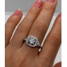 925 Sterling Silver CZ Ring Size 9.5