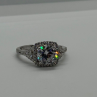 925 Sterling Silver CZ Ring Size 9.5