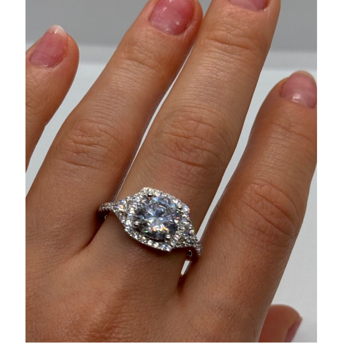 925 Sterling Silver CZ Ring Size 9.5