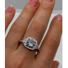 925 Sterling Silver CZ Ring Size 9.5