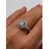 925 Sterling Silver CZ Ring Size 9.5