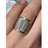 ELEGANT 925 STERLING SILVER & 10K YELLOW GOLD RING SIZE 7