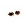 925 Sterling Silver Agate Stud Earrings
