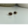 925 Sterling Silver Agate Stud Earrings