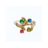 14K Yellow  Gold Multicolor Spinel Ring Size 7