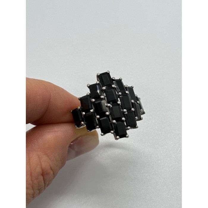 925 Sterling Silver Tourmaline Ring Size 5.5