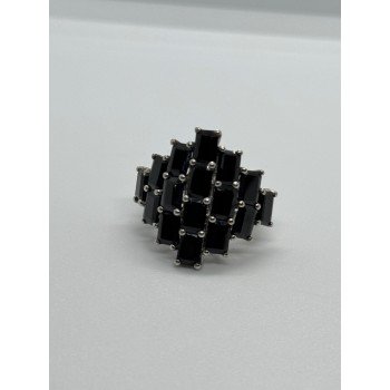 925 Sterling Silver Tourmaline Ring Size 5.5