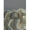Men's 925 Sterling Silver CZ Ring Size 12