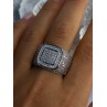 Men's 925 Sterling Silver CZ Ring Size 12