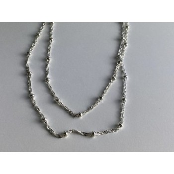 925 Sterling Silver Necklace Italy 29.9 in
