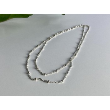 925 Sterling Silver Necklace Italy 29.9 in