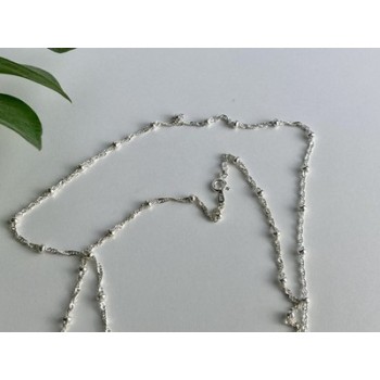 925 Sterling Silver Necklace Italy 29.9 in